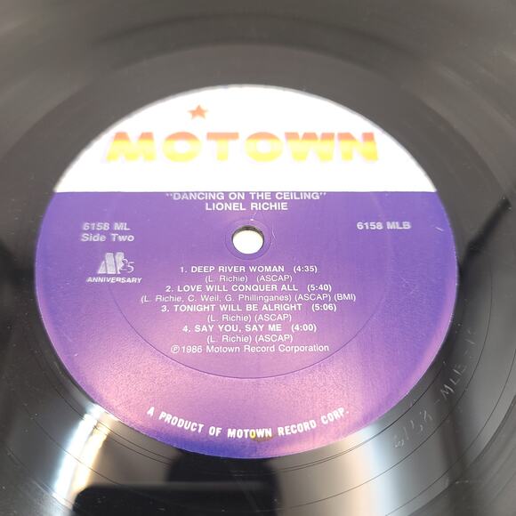 Lionel Richie Dancing on the Ceiling Vinyl Record 1986 - Picture 7 of 7